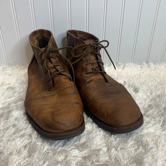 Timberland Brown Leather Boots Sz 11.5M Chukka Style 37500 6828